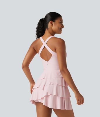 Robe-short de tennis SoftlyZero™ Airy effet frais InstantCool mini à volants superposés avec coussinets amovibles et poches, accès facile Easy Peasy Robe-short de tennis SoftlyZero™ Airy effet frais InstantCool mini à volants superposés avec coussinets amovibles et poches, accès facile Easy Peasy