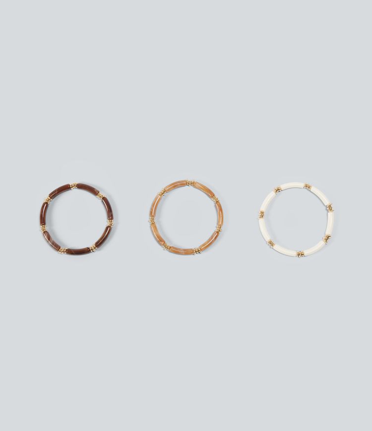 Gold Resin Bracelet Set / 2