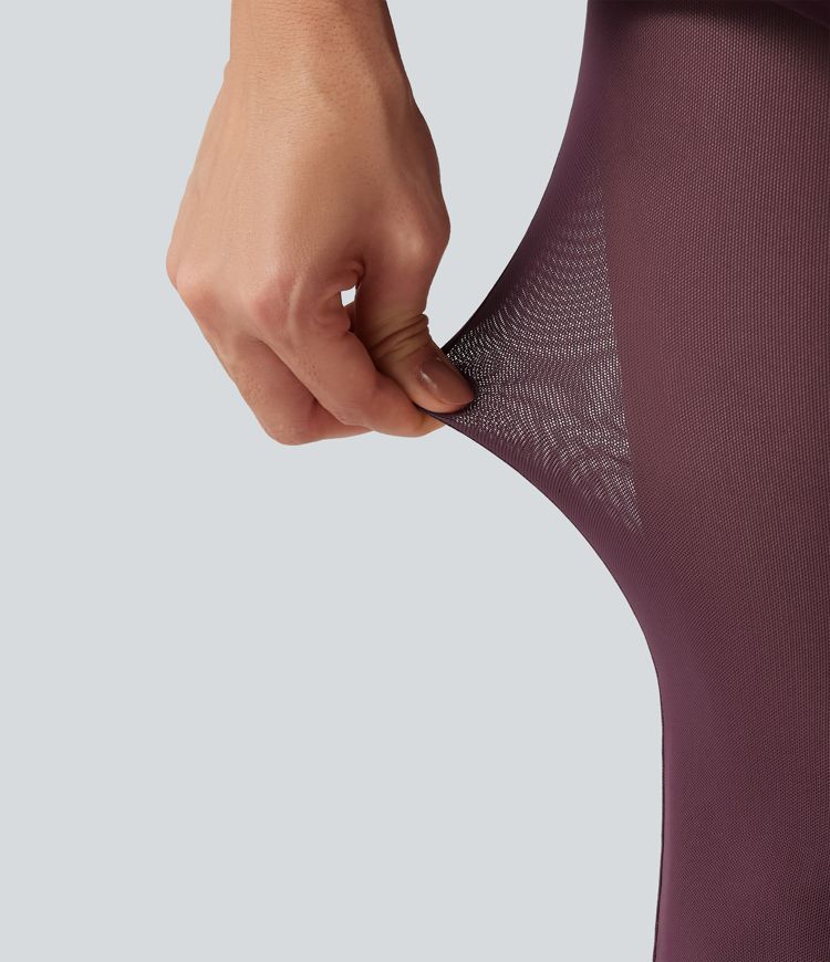 Breezeful™ - Plissierte 2-in-1 Leggings mit Rock mit hohem Bund, mehreren Taschen und Kontrast-Mesh - schnelltrocknend Breezeful™ - Plissierte 2-in-1 Leggings mit Rock mit hohem Bund, mehreren Taschen und Kontrast-Mesh - schnelltrocknend
