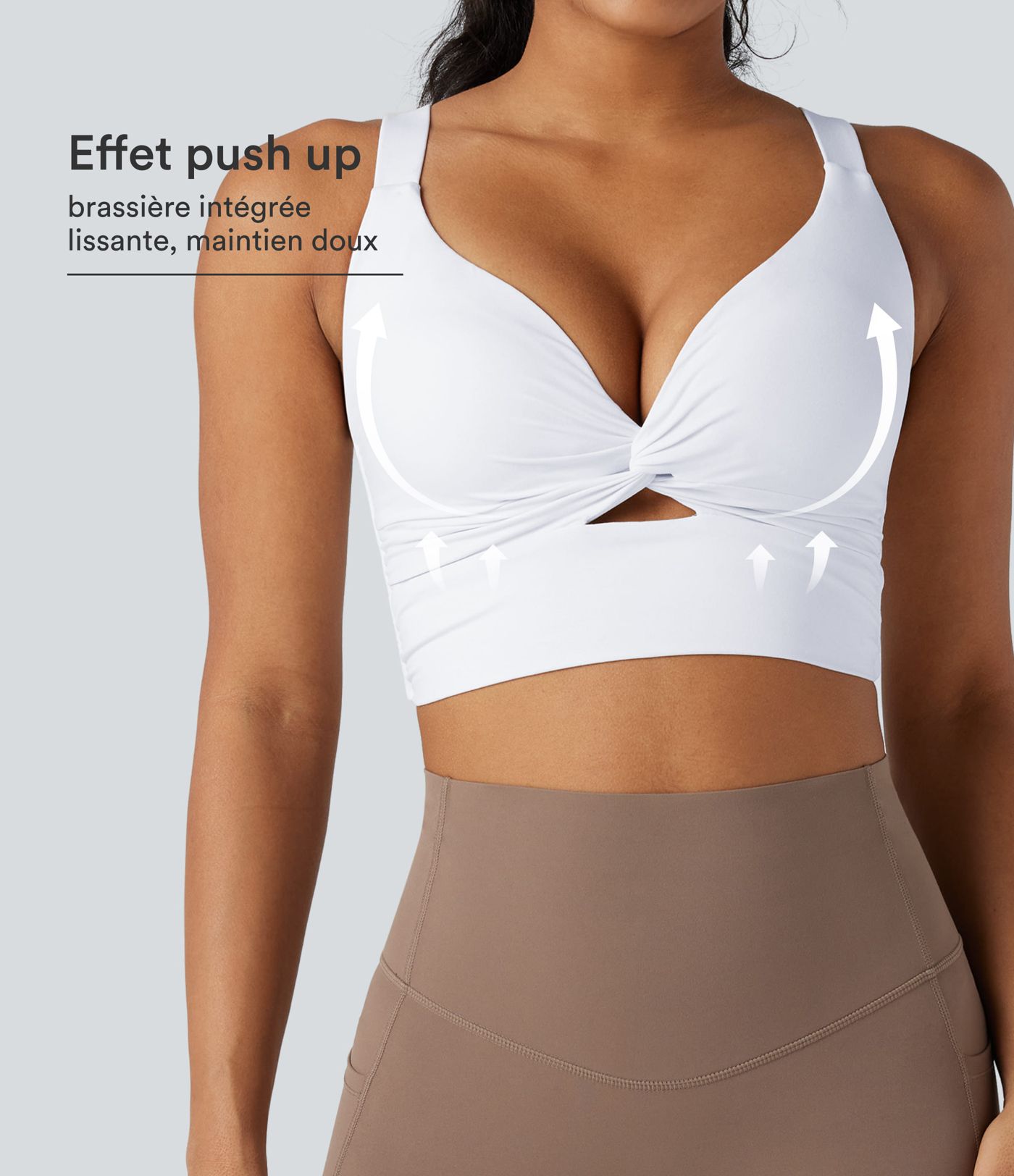 Brassière de sport yoga Halara UltraSculpt™ push-up coques moulées maintien léger Brassière de sport yoga Halara UltraSculpt™ push-up coques moulées maintien léger