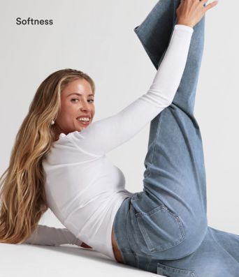 Halara Flex™ lässige Cargo-Jeans, mittelhoher Bund, gerades Bein, mit Taschen Halara Flex™ lässige Cargo-Jeans, mittelhoher Bund, gerades Bein, mit Taschen
