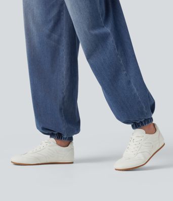 Halara Flex™ High Waisted Drawstring Denim Casual Joggers with Pockets