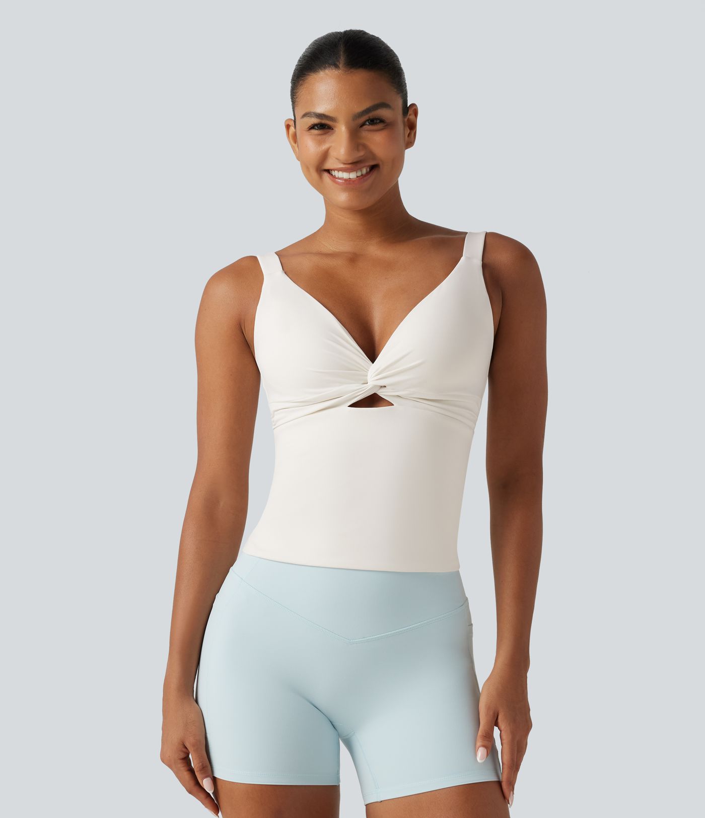 Halara UltraSculpt™ Light Support Molded Cups Push-Up Yoga Tank Top