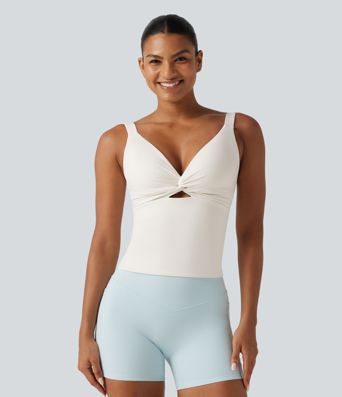 Halara UltraSculpt™ Light Support Molded Cups Push-Up Yoga Tank Top