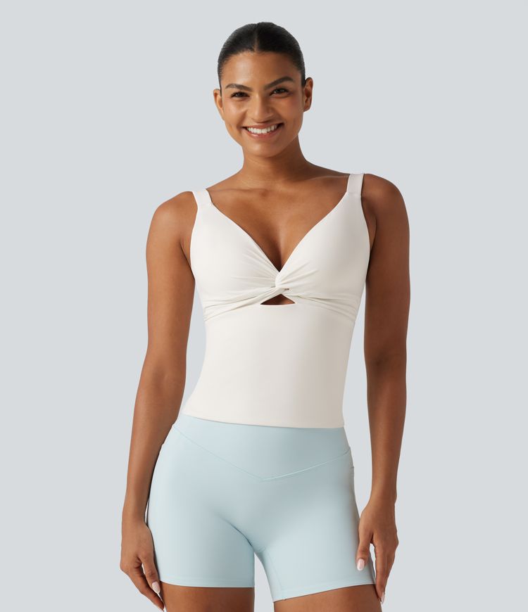 Halara UltraSculpt™ Light Support Molded Cups Push-Up Yoga Tank Top