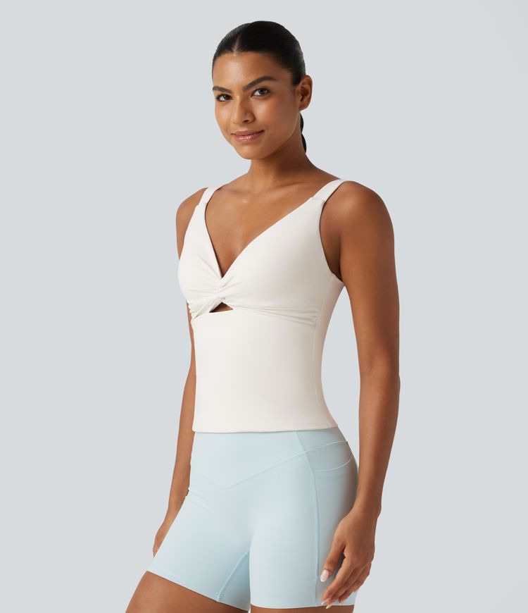 Halara UltraSculpt™ Light Support Molded Cups Push-Up Yoga Tank Top