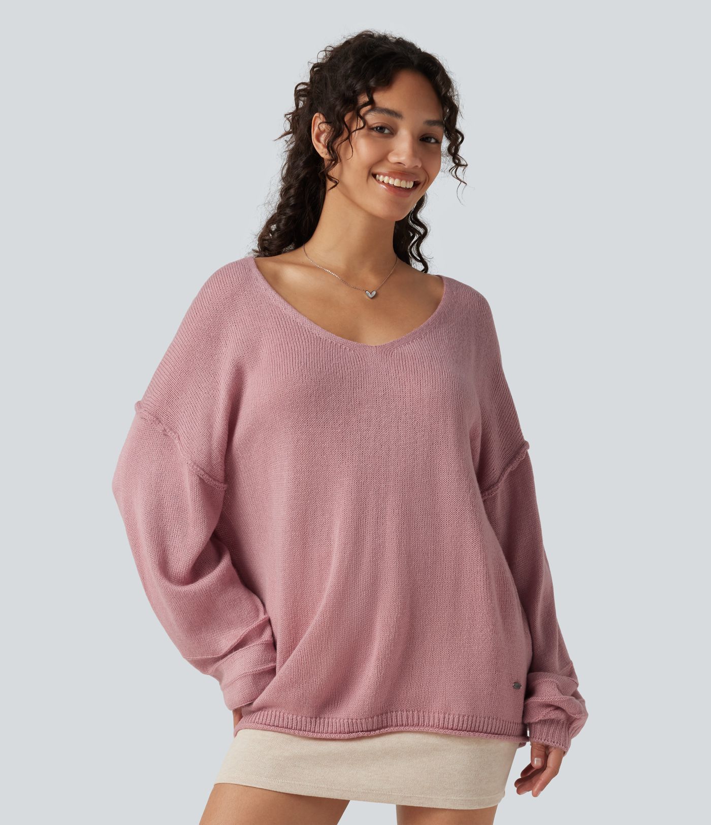 V Neck Long Sleeve Casual Sweater V Neck Long Sleeve Casual Sweater