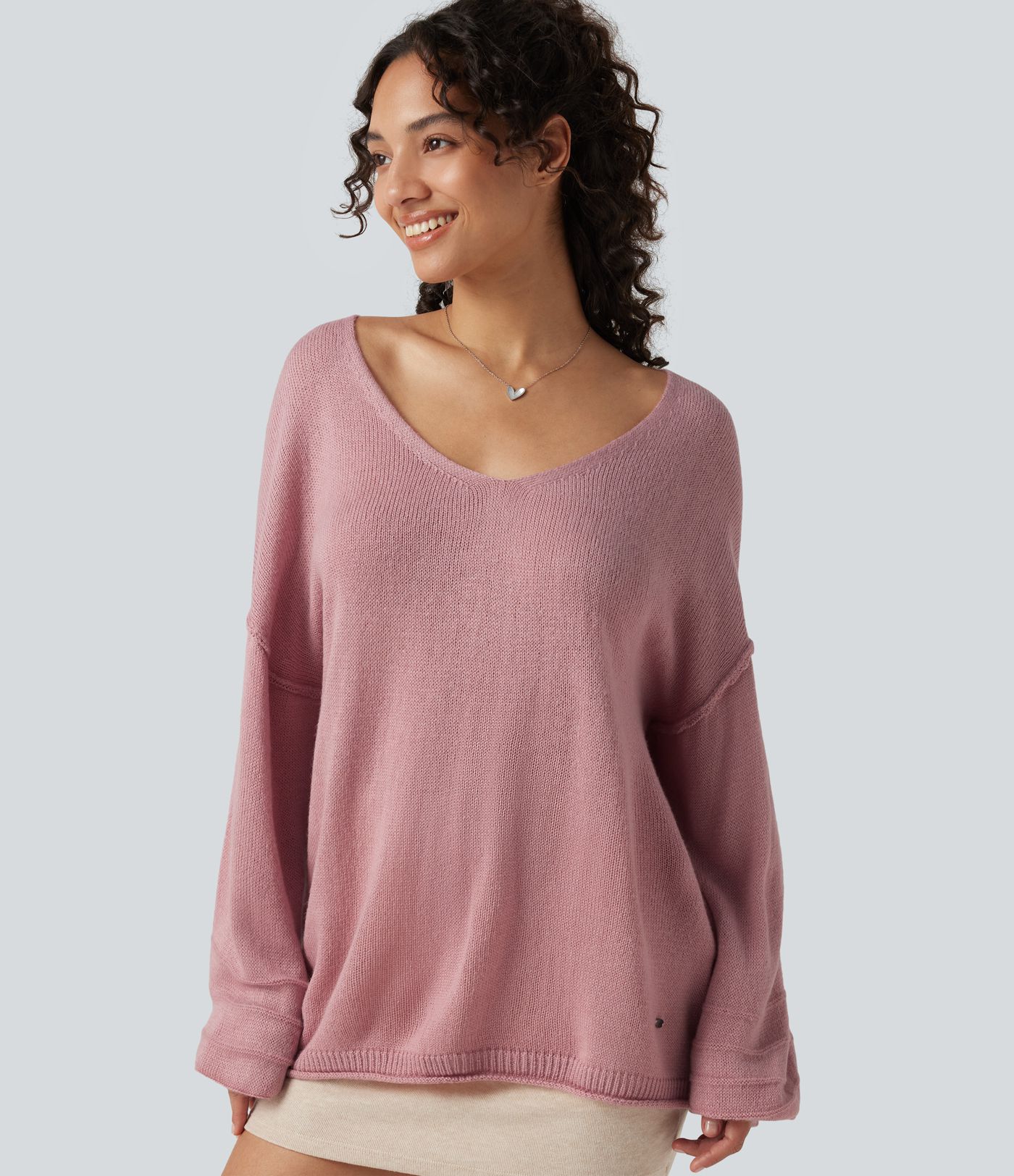 V Neck Long Sleeve Casual Sweater V Neck Long Sleeve Casual Sweater