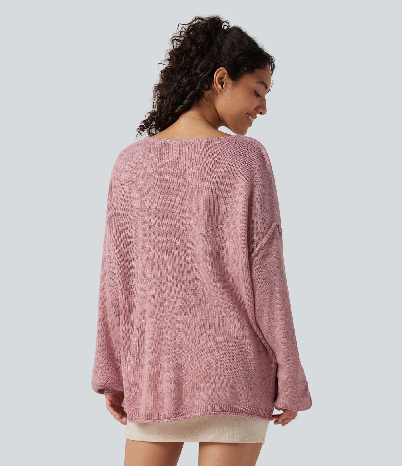 V Neck Long Sleeve Casual Sweater V Neck Long Sleeve Casual Sweater