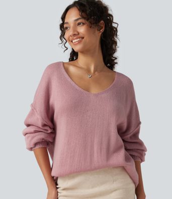 V Neck Long Sleeve Casual Sweater V Neck Long Sleeve Casual Sweater