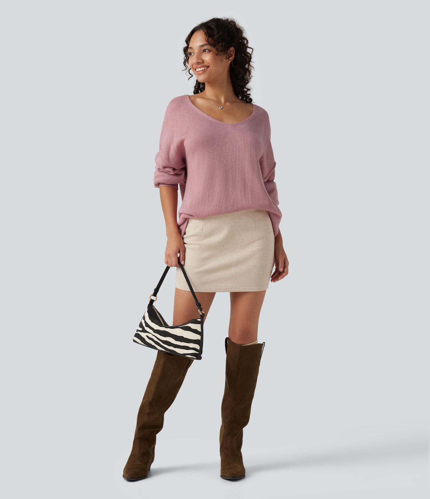 V Neck Long Sleeve Casual Sweater V Neck Long Sleeve Casual Sweater