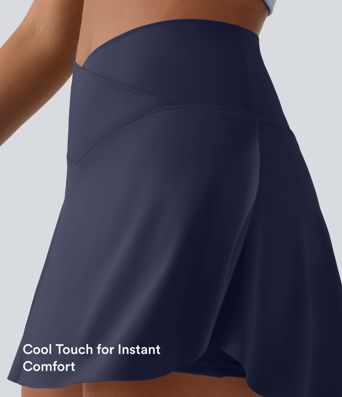 Everyday SoftlyZero™ Airy Crossover 2-in-1 Side Pocket InstantCool Mini Tennis Skirt-Lucid-UPF50+ Everyday SoftlyZero™ Airy Crossover 2-in-1 Side Pocket InstantCool Mini Tennis Skirt-Lucid-UPF50+
