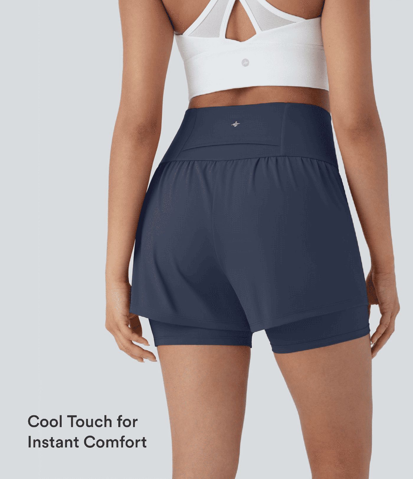SoftlyZero™ Airy Super High Waisted 2-in-1 InstantCool Yoga Shorts 5'' with Pockets