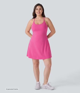 SoftlyZero™ Plush Active Plus Size Dress-Longer Length-Easy Peezy Edition