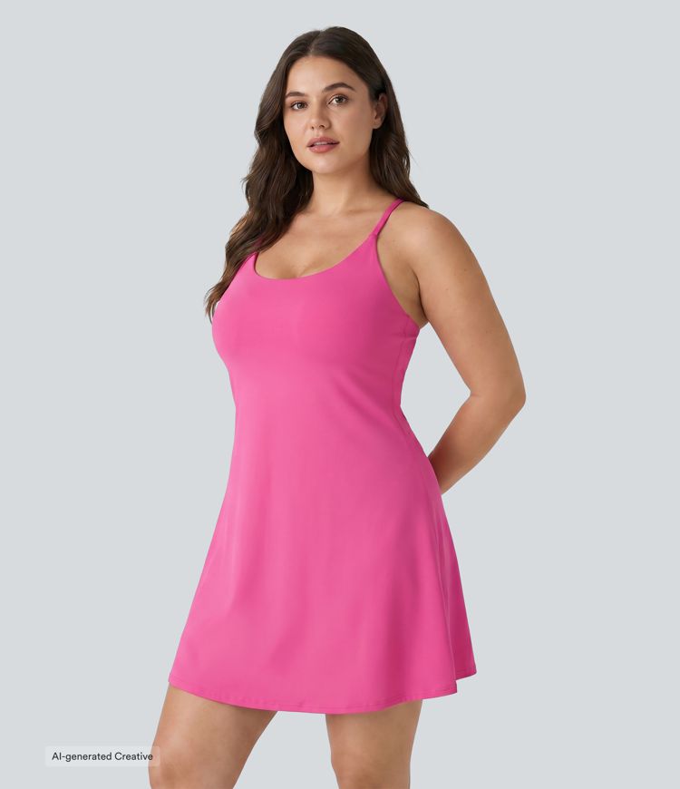 SoftlyZero™ Plush Active Plus Size Dress-Longer Length-Easy Peezy Edition
