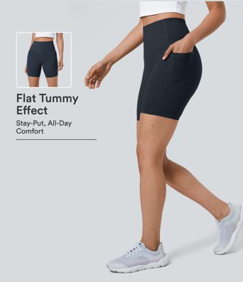 Halara UltraSculpt™ Short cycliste d'entraînement gainant à taille haute, contrôle du ventre, avec poche, 7'' Halara UltraSculpt™ Short cycliste d'entraînement gainant à taille haute, contrôle du ventre, avec poche, 7''