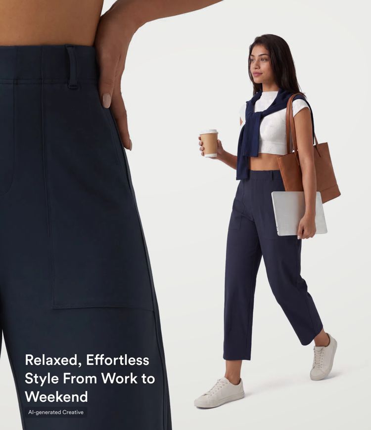 DayStretch High Waisted Barrel Leg Casual Pants with Pockets DayStretch High Waisted Barrel Leg Casual Pants with Pockets