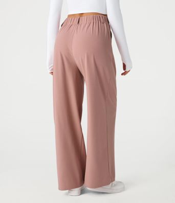 Halara Flex™ High Waisted Pocket Wide Leg Waffle Work Pants Halara Flex™ High Waisted Pocket Wide Leg Waffle Work Pants