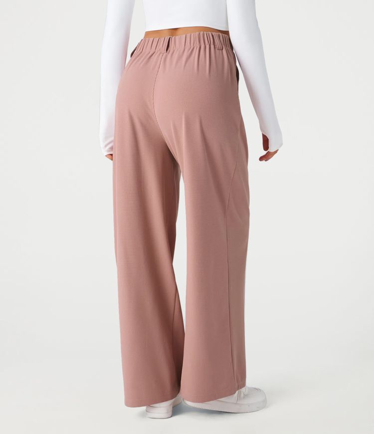 Halara Flex™ High Waisted Pocket Wide Leg Waffle Work Pants Halara Flex™ High Waisted Pocket Wide Leg Waffle Work Pants