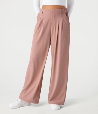 Halara Flex™ High Waisted Pocket Wide Leg Waffle Work Pants Halara Flex™ High Waisted Pocket Wide Leg Waffle Work Pants
