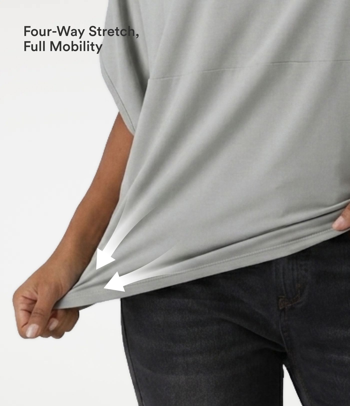 Round Neck Batwing Sleeve Relaxed Casual Top
