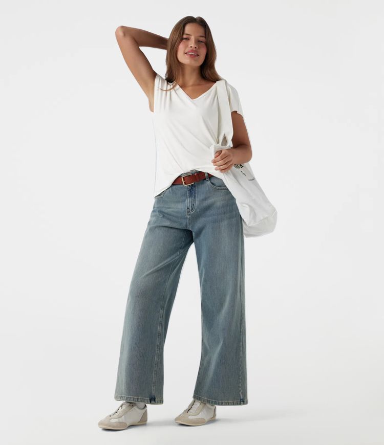 V Neck Short Sleeve Casual T-Shirt
