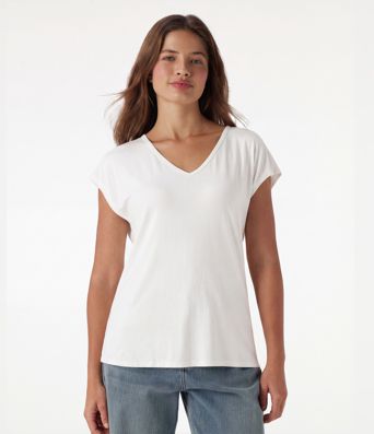 V Neck Short Sleeve Casual T-Shirt