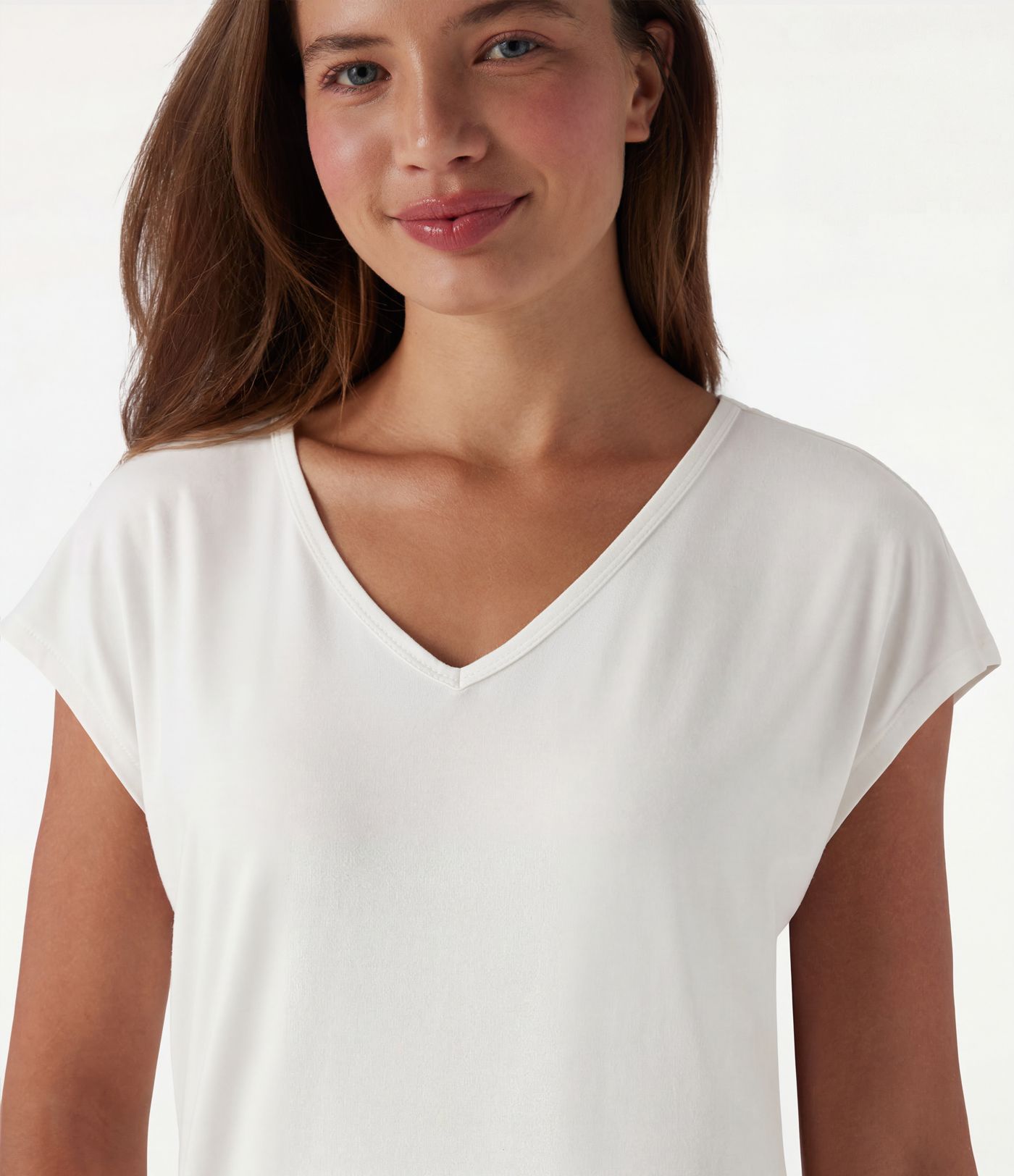 V Neck Short Sleeve Casual T-Shirt