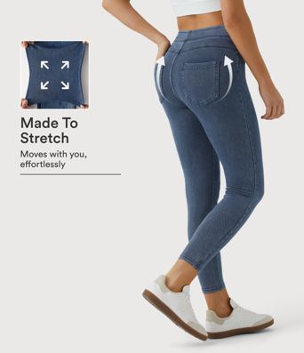 Halara Flex™ High Waisted Pocket Denim Casual Leggings