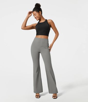 Halara Flex™ High Waisted Back Side Pocket Slight Flare Work Pants