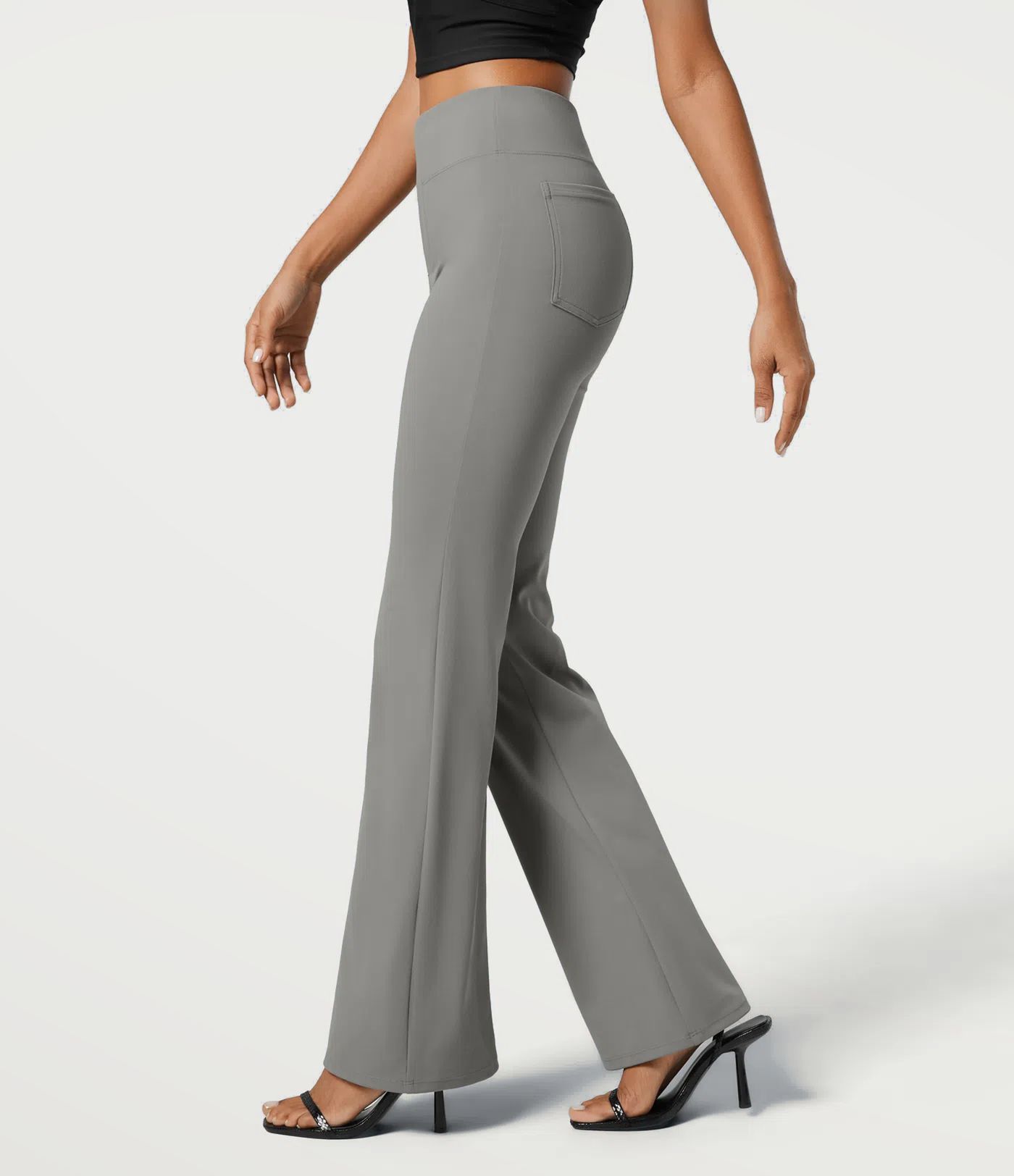 Halara Flex™ High Waisted Back Side Pocket Slight Flare Work Pants