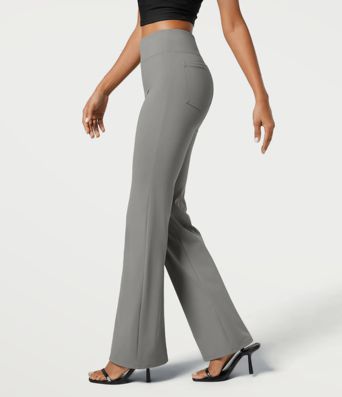Halara Flex™ High Waisted Back Side Pocket Slight Flare Work Pants