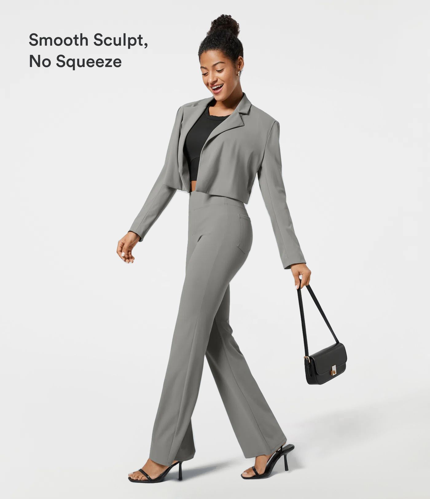 Halara Flex™ High Waisted Back Side Pocket Slight Flare Work Pants
