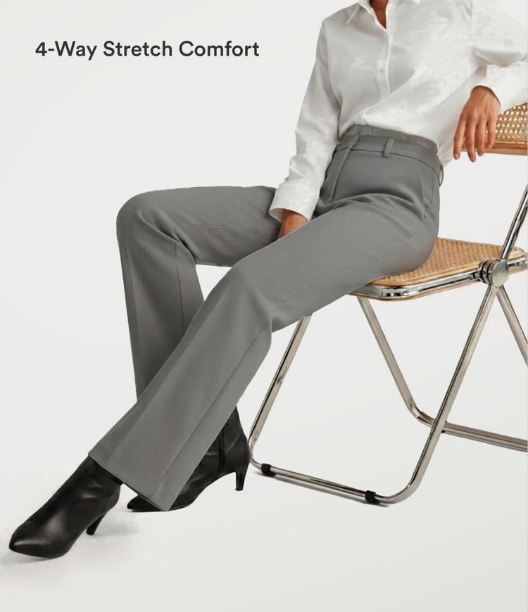 Halara Flex™ High Waisted Back Side Pocket Slight Flare Work Pants
