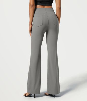 Halara Flex™ High Waisted Back Side Pocket Slight Flare Work Pants
