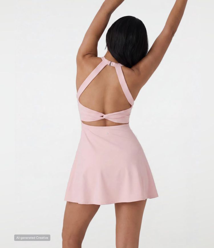 SoftlyZero™ Airy Backless Twisted InstantCool Dance Active Dress-Easy Peezy Edition SoftlyZero™ Airy Backless Twisted InstantCool Dance Active Dress-Easy Peezy Edition
