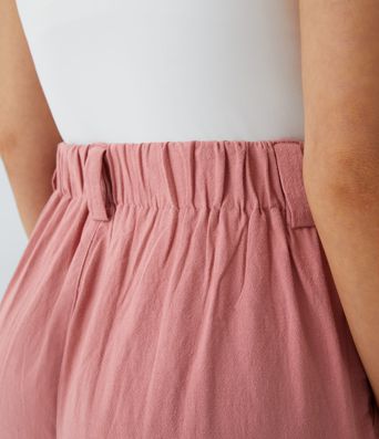 High Waisted Pocket Wide Leg Flowy Solid Palazzo Women Smart Casual Linen-Feel Pants High Waisted Pocket Wide Leg Flowy Solid Palazzo Women Smart Casual Linen-Feel Pants