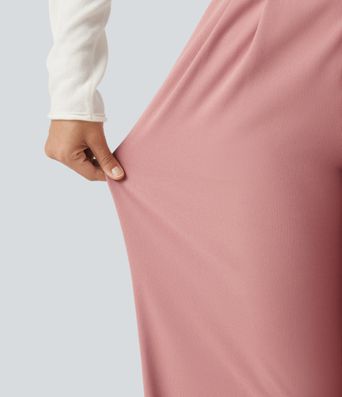 Halara Flex™ - Stoffhose mit hohem Bund, Seitentaschen, Waffelstoff und geradem Bein