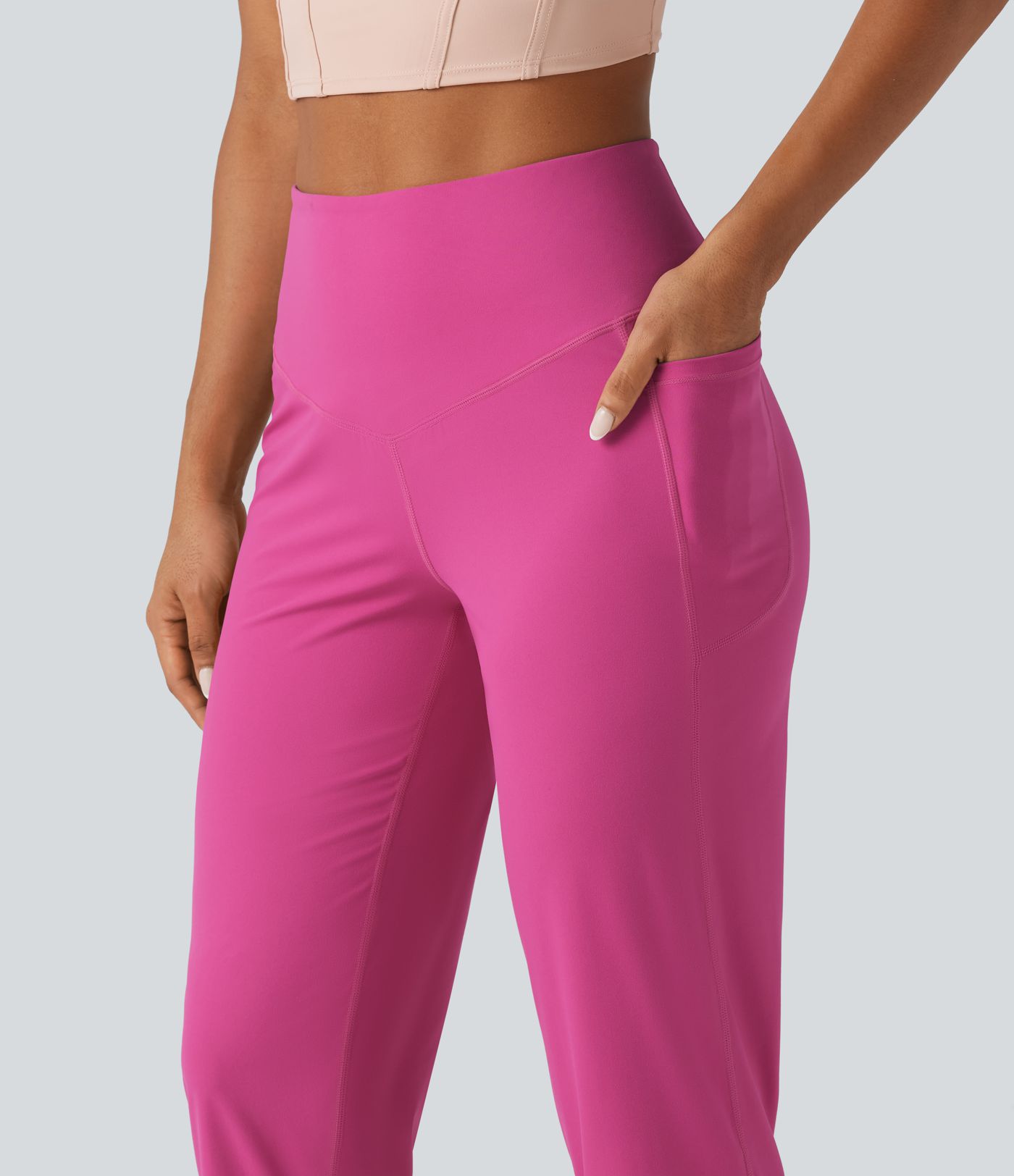 Halara UltraSculpt™ High Waisted Tummy Control Straight Leg Capri Yoga Pants with Pockets Halara UltraSculpt™ High Waisted Tummy Control Straight Leg Capri Yoga Pants with Pockets