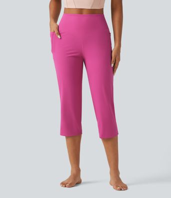Halara UltraSculpt™ High Waisted Tummy Control Straight Leg Capri Yoga Pants with Pockets Halara UltraSculpt™ High Waisted Tummy Control Straight Leg Capri Yoga Pants with Pockets