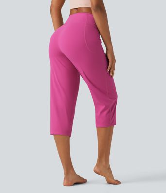Halara UltraSculpt™ High Waisted Tummy Control Straight Leg Capri Yoga Pants with Pockets Halara UltraSculpt™ High Waisted Tummy Control Straight Leg Capri Yoga Pants with Pockets