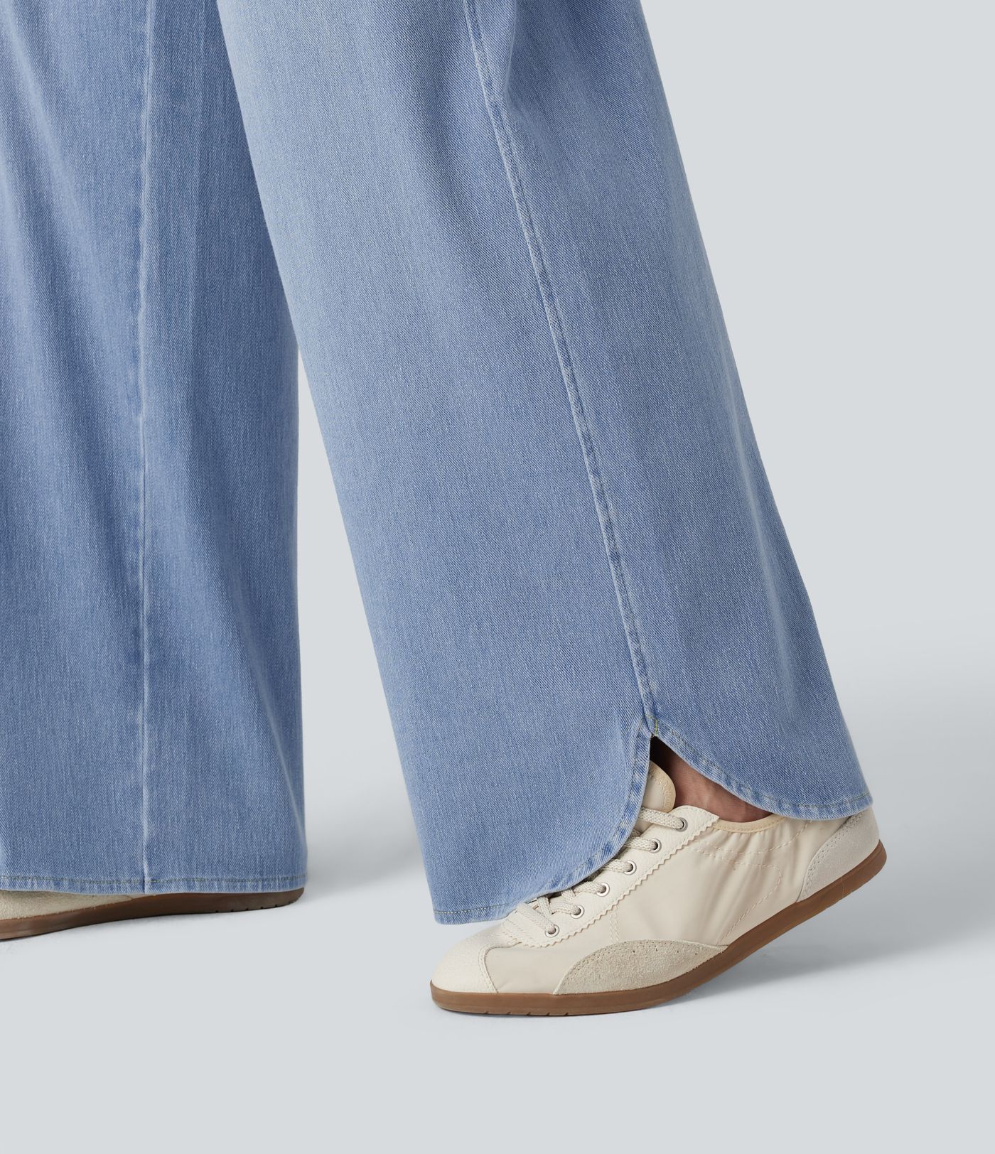 Halara Flex™ Mid Rise Wide Leg Casual Jeans with Pockets