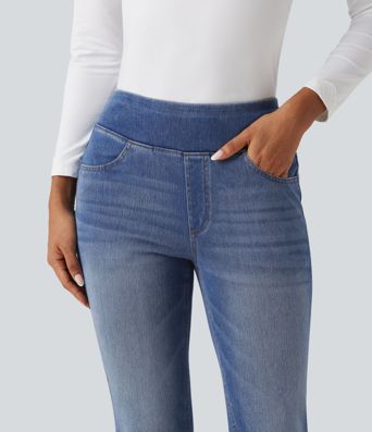 Halara Flex™ High Waisted Casual Flare Jeans with Pockets