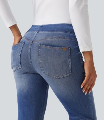 Halara Flex™ High Waisted Casual Flare Jeans with Pockets
