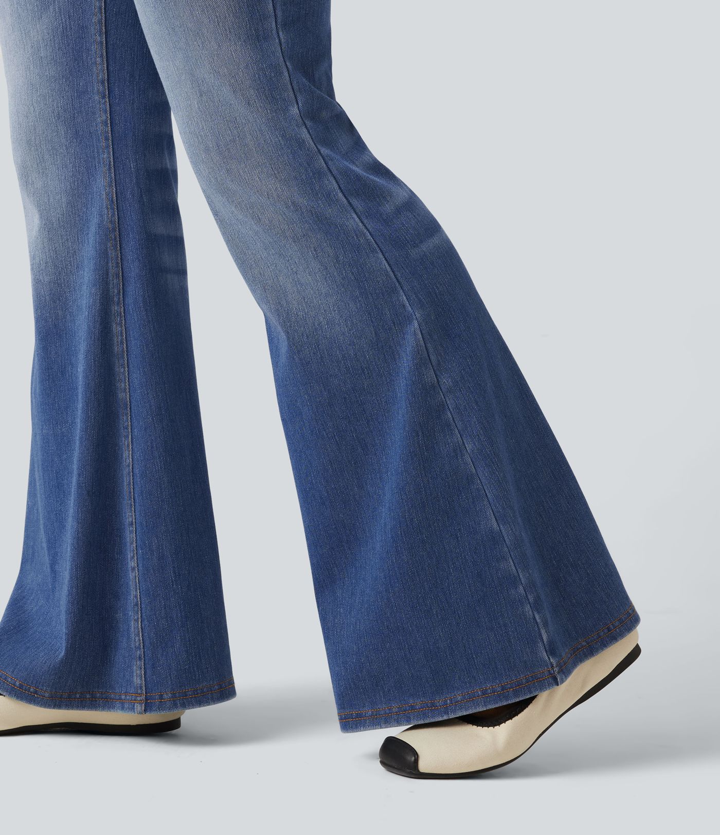 Halara Flex™ High Waisted Casual Flare Jeans with Pockets