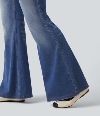 Halara Flex™ High Waisted Casual Flare Jeans with Pockets