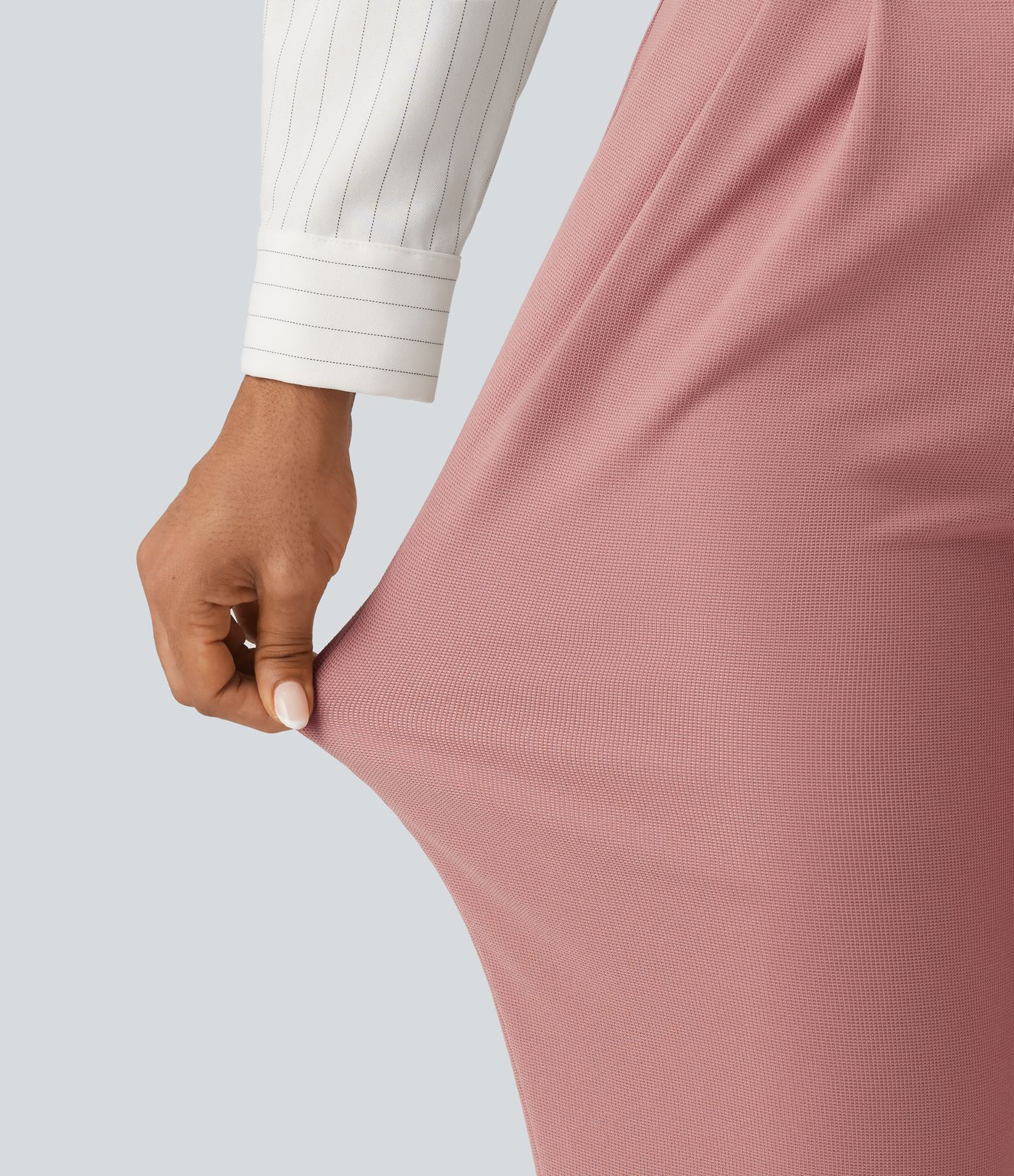 Halara Flex™ High Waisted Tapered Waffle Capri Work Pants with Pockets