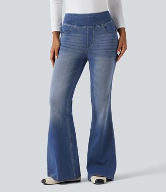 Halara Flex™ High Waisted Casual Flare Jeans with Pockets
