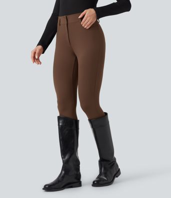 Pantalon ajusté 7/8 taille moyenne DayStretch avec poches