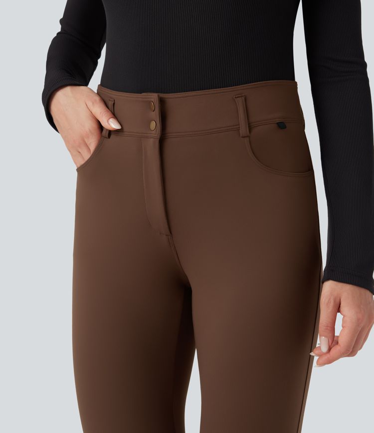 Pantalon ajusté 7/8 taille moyenne DayStretch avec poches